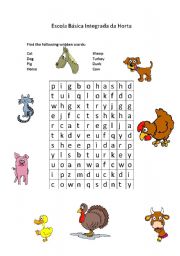 English worksheet: Animals