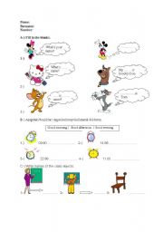 English worksheet: quiz