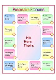 English Worksheet: Possessive Pronouns