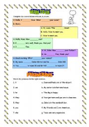 English Worksheet: Verb to be