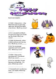 English Worksheet: Halloween