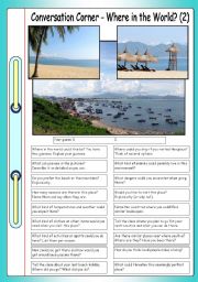 Conversation Corner: Where in the World? (2) - Tropical beach