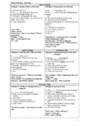 English Worksheet: Slang role play