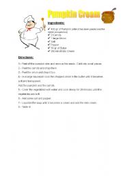 English Worksheet: stone soup receipe