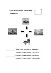 English Worksheet: Directions
