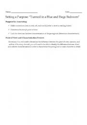 English Worksheet: Setting a Purpose: 
