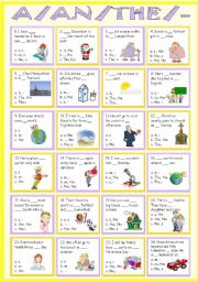 English Worksheet: Articles ( a, an, the and no article )