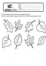 English Worksheet: Colors