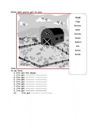 English Worksheet: Farm Animals