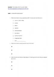 English Worksheet: working with films