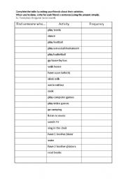 English Worksheet: 