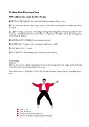 English worksheet: elvis presley