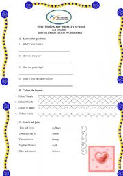 English Worksheet: 2nd grade worksheet