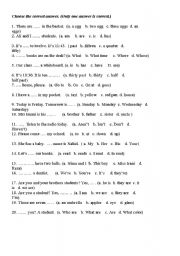 English Worksheet: test