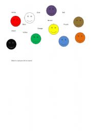 English Worksheet: colours - test