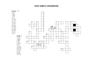 English worksheet: Past Simple Crossword