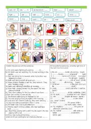 English Worksheet: Past Continuous for Beginners