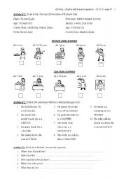 English Worksheet: Occupations & Simple Present