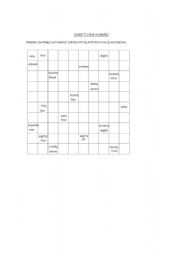 English Worksheet: the numbers