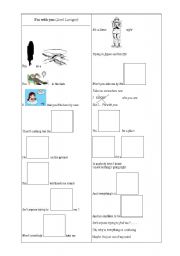 English worksheet: song by a.lavigne