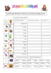 English Worksheet: there is / are + some / any