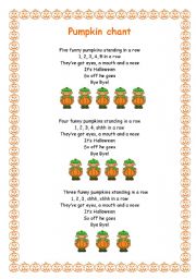 Halloween Pumpkin chant (easy, nice and funny!)