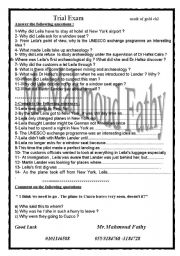 English worksheet: mask