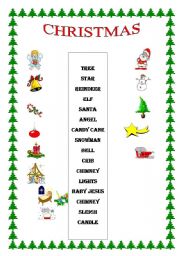 English worksheet: Christmas