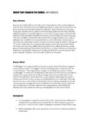 English Worksheet: music that changed the world