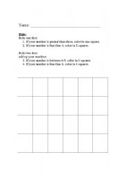 English Worksheet: Ordering Number Game