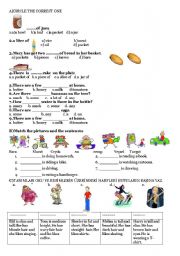 English Worksheet: food