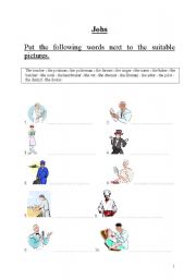 English worksheet: Jobs