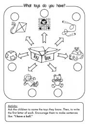 English Worksheet: What Toys Do You Have?