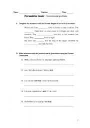 English worksheet: formative test