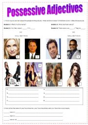 English Worksheet: Whats his/her name?