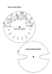 English Worksheet: The clothes wheel