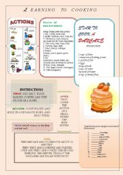 English Worksheet:  Cooking step.