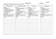 English worksheet: revision work- 4 verb tenses