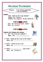 English worksheet: promision