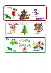 Christmas bookmarks