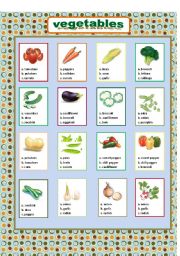 vegetables (multiple choice)