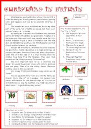 English Worksheet: Christmas 