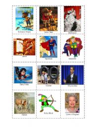 English Worksheet: Guess who?