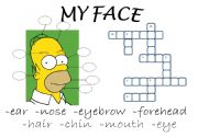 English Worksheet: My Face