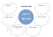 English worksheet: describing things