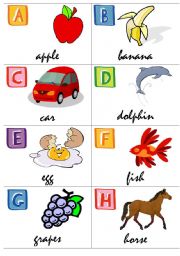 English Worksheet: Alphabet Mini-book