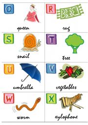 English Worksheet: Alphabet Mini-book (part 2)