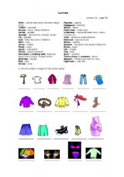 English worksheet: Clothes exercise