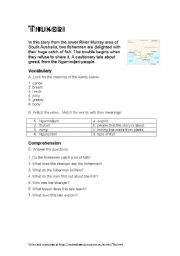 English Worksheet: Listening to an Aboriginal folktale - Thukeri