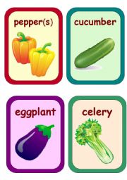 English Worksheet: Fruits, Vegetables, Fastfood, Snacks & Drinks 4-9